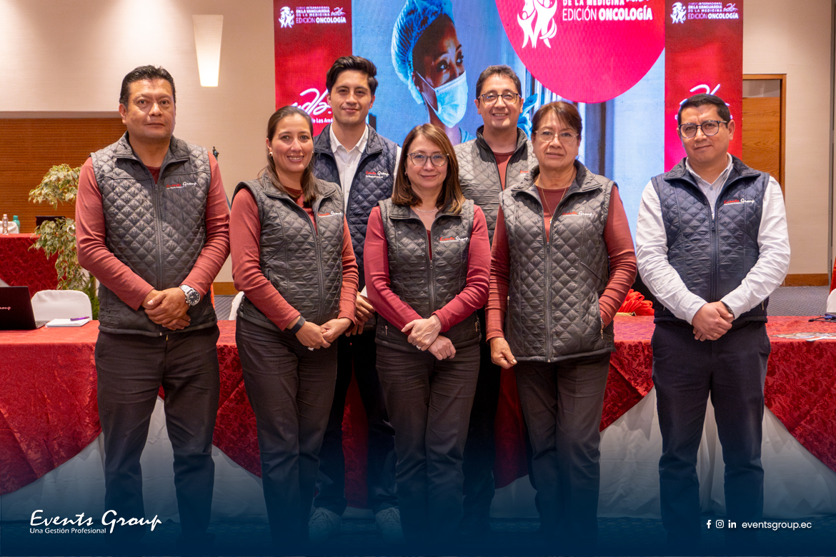 equipo de logística de Events Group coordinando congreso médico científico internacional